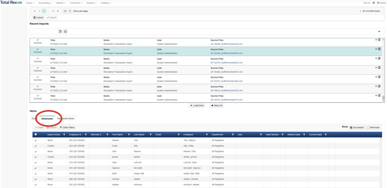 Employee Creation Upon Import - Investigation