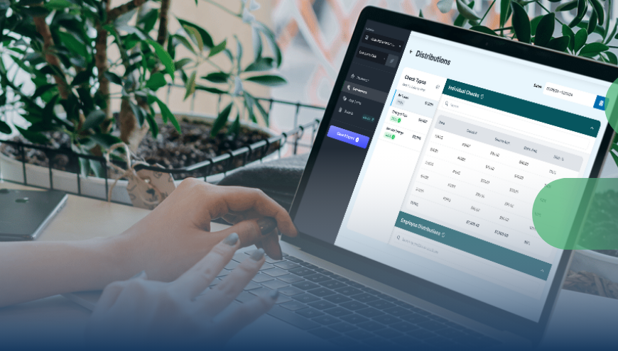 Evention Tip+Gratuity distribution summary page